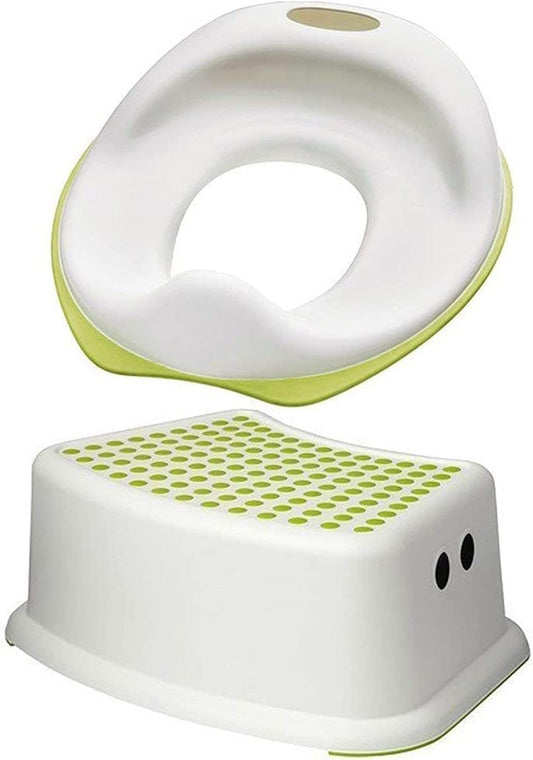 Episent sturdy step stool for bathroom kids plastic potty training small step stool with anti slip booster foot stool cover on top perfect for toddler toilet training
