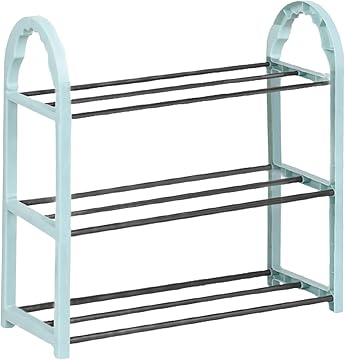 EPISENT 3 Tier Shoe Storage Rack – Space Saving Shoe Standing Tower – Durable And Stable – Waterproof