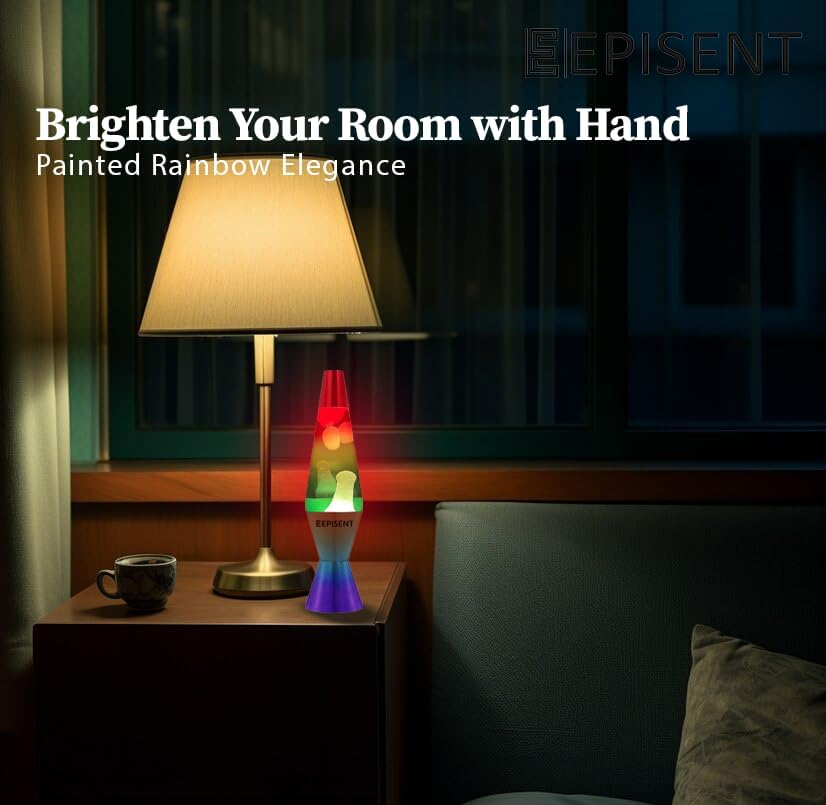 EPISENT Liquid Motion Lamp 16” | Retro Lava Lamp | Beautiful Liquid Wax Night Light | Home & Office Decor | Electrically Operated | Great Gift for Kids & Adults | Relaxing Lamp