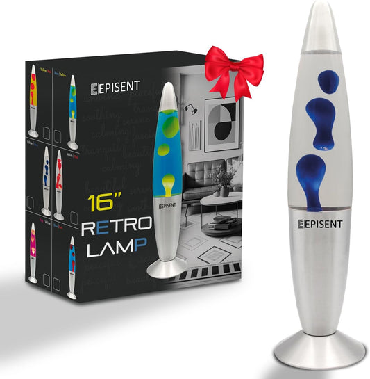 EPISENT Liquid Motion Lamp 16” | Retro Lava Lamp | Beautiful Liquid Wax Night Light | Home & Office Decor | Electrically Operated | Great Gift for Kids & Adults | Relaxing Lamp