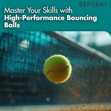 EPISENT Tennis Balls | Ideal for Sports, Practice, Pet Play, Dog Training, Throwing Machine & All Court Types | Includes Mesh Carrying Bag