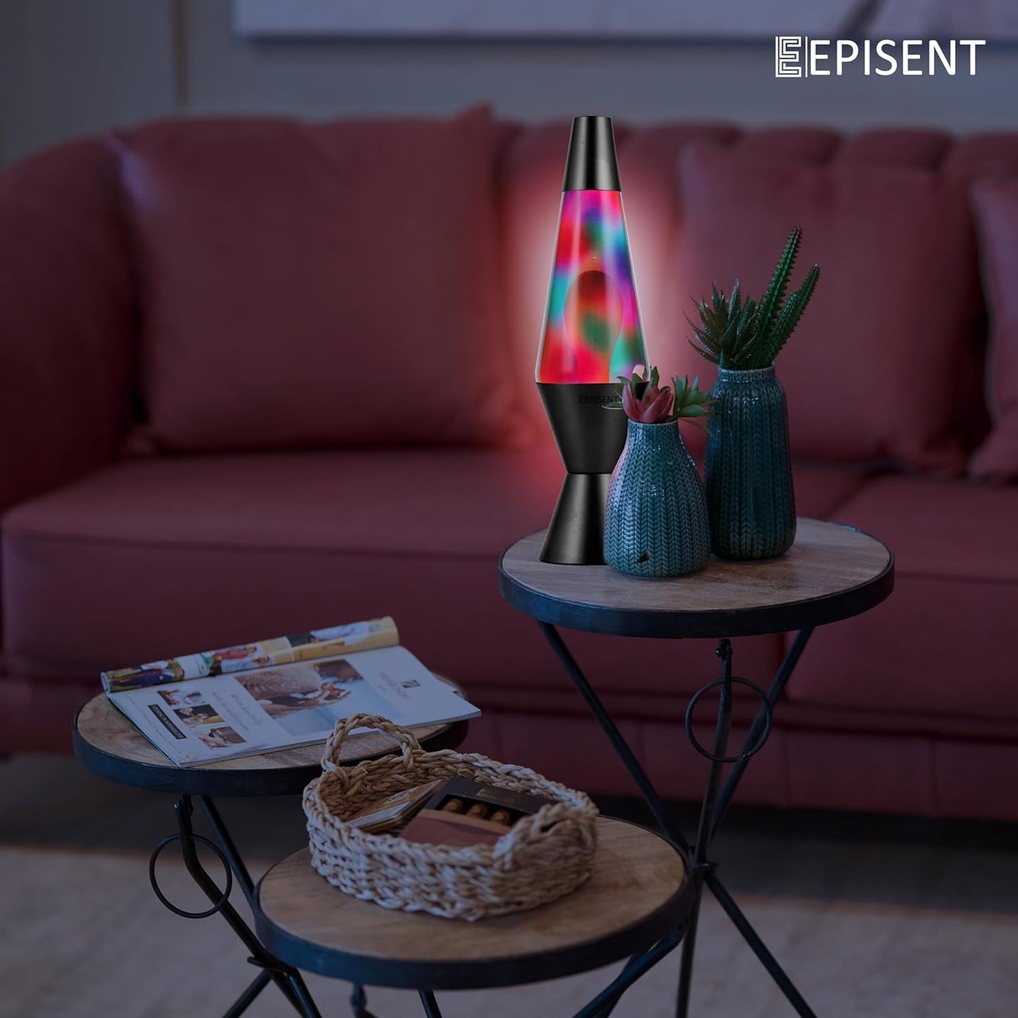 EPISENT Liquid Motion Lamp 16” | Retro Lava Lamp | Beautiful Liquid Wax Night Light | Home & Office Decor | Electrically Operated | Great Gift for Kids & Adults | Relaxing Lamp