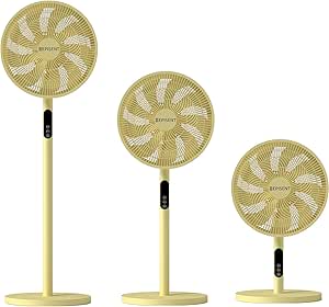 16" Oscillating Pedestal Fan – Quiet, Adjustable Height, 3-Speed Settings, Powerful Airflow, Energy Efficient Cooling Fan for Bedroom, Office, Living Room | 𝗘𝗣𝗜𝗦𝗘𝗡𝗧