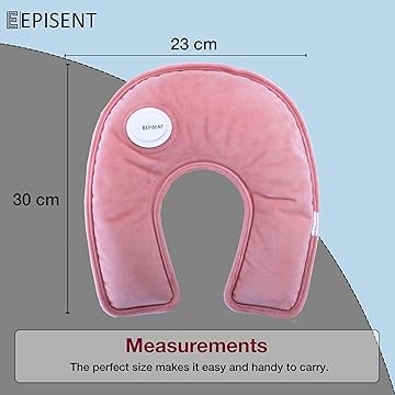 EPISENT Electric Hot Water Bottles - Rechargeable, Soft & Cosy Water Bag - Lower Back, Stomach & Hand Warmer - Wearable Electric Warmer - Pain Relief Bag
