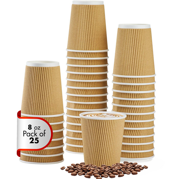 EPISENT Disposable Cups - 12oz & 8oz Bulk Pack, 100 Count, Eco-Friendly, Premium Plastic, Perfect for Party, Office, Home Use, Leakproof & Durable