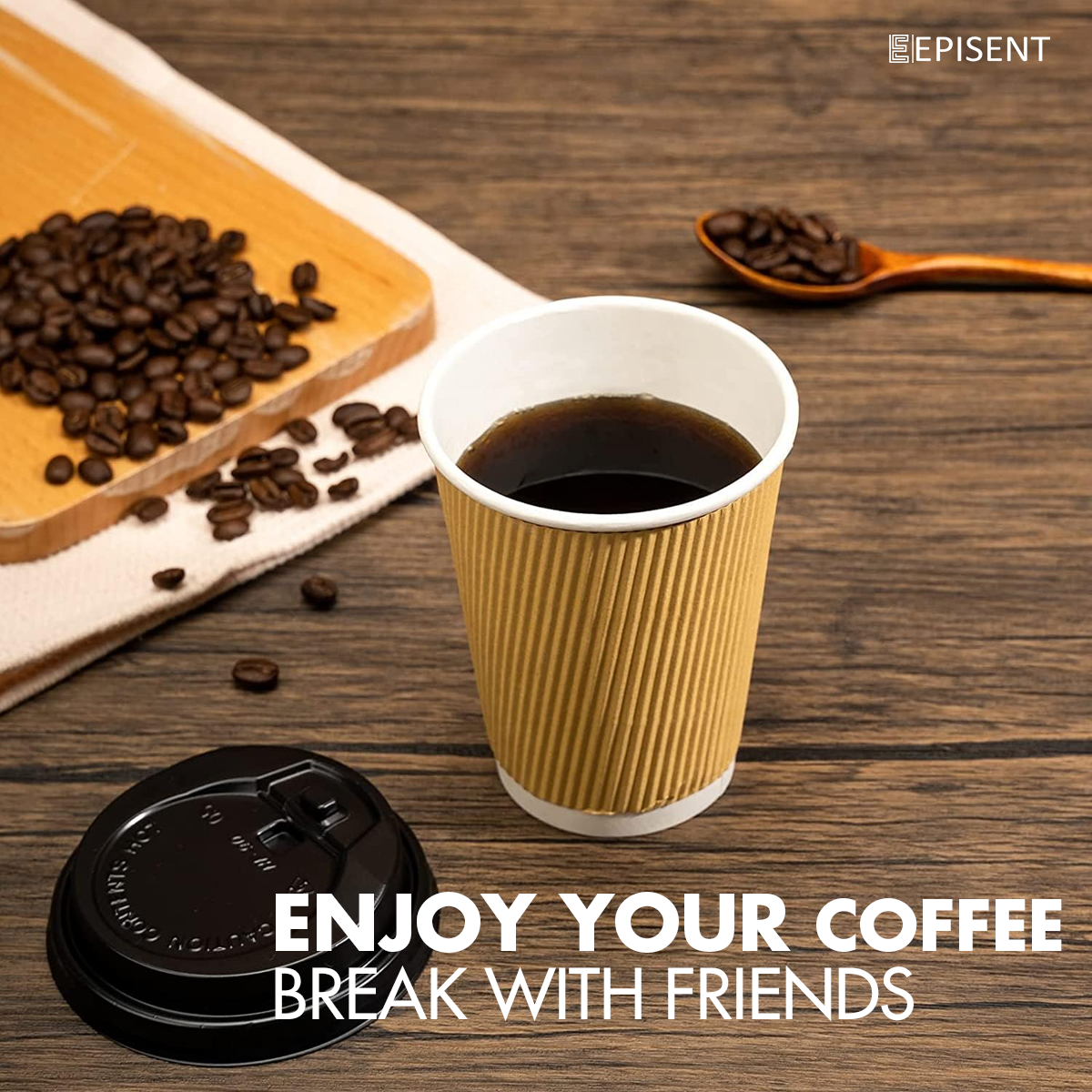 EPISENT Disposable Cups - 12oz & 8oz Bulk Pack, 100 Count, Eco-Friendly, Premium Plastic, Perfect for Party, Office, Home Use, Leakproof & Durable