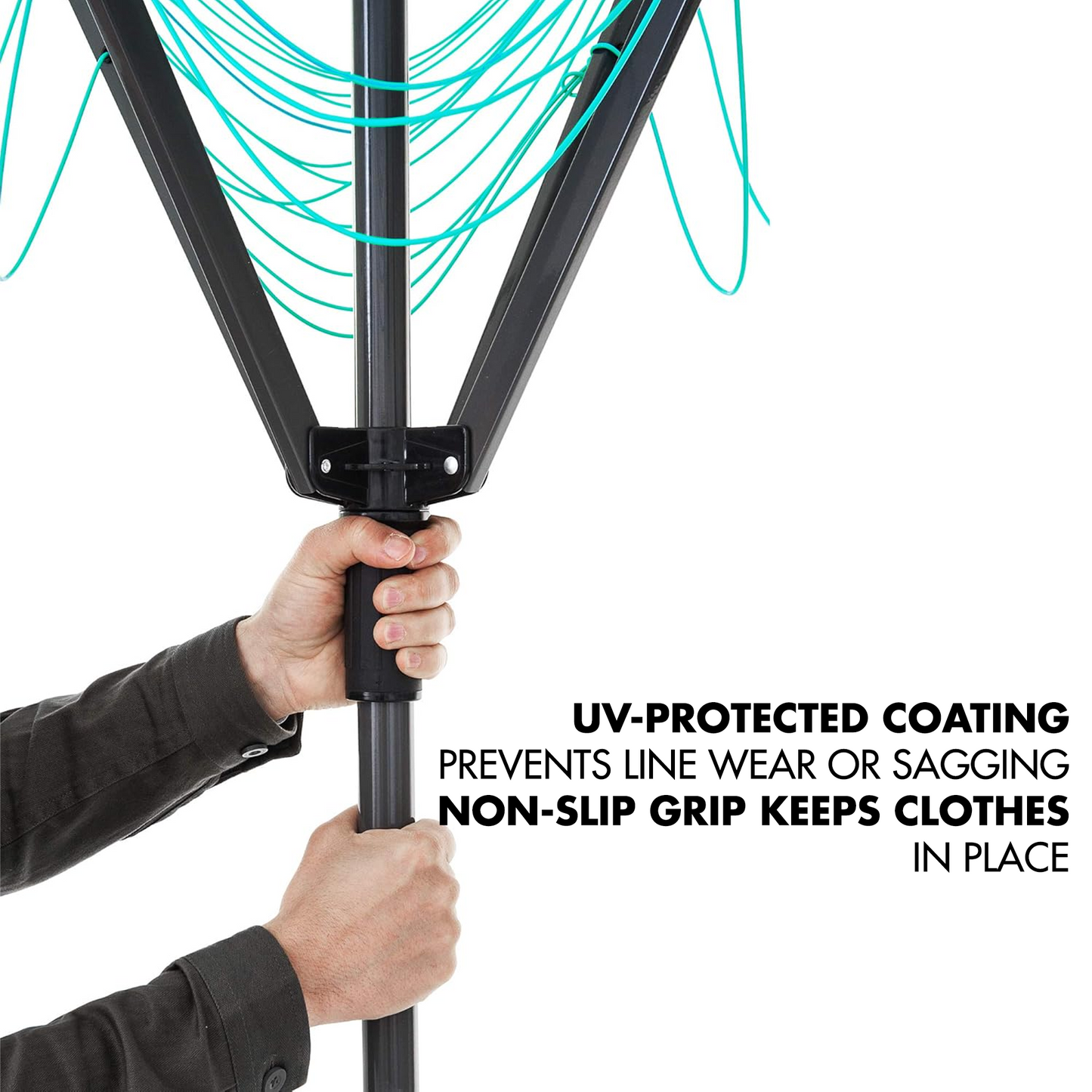 EPISENT Rotary Airer and Parasol Stand