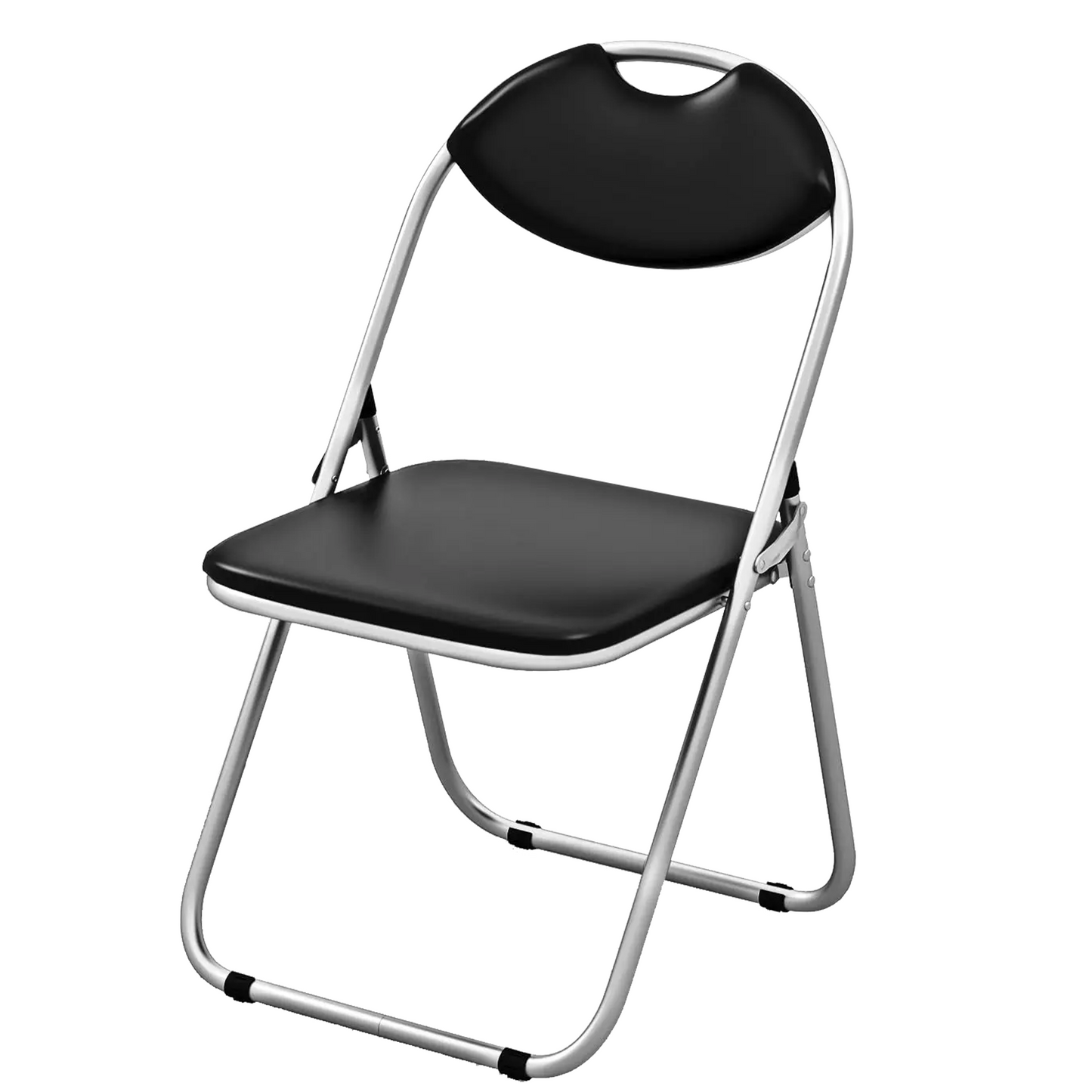 EPISENT Folding Chair Paris Faux Leather Chair Home Office Dining - Bedroom Seating - Foldable For Easy Storage - Dressing Table - Comfortable Foldable Chairs For Desk