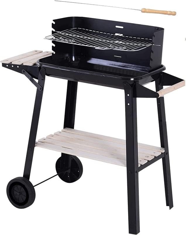 EPISENT Barbecue Grill Trolley and Heavy Duty BBQ Chimney Starter - Outdoor Barbecue Grill Trolley - Quick Start Charcoal & Coal Burner for Faster Grilling - Garden BBQ