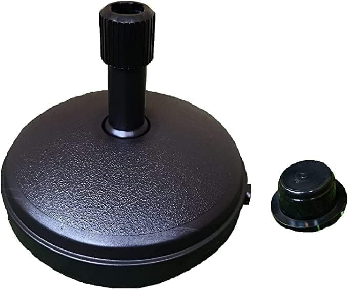 7L Fillable Parasol Base – Water or Sand Weighted Garden Umbrella Stand | Durable Weatherproof Plastic, Anti-Tip Design, Adjustable Fit for Patio Parasols, Easy-Fill Cap, 40cmDiameter