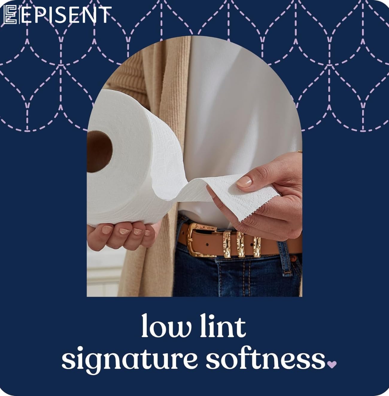 Episent 36 rolls jumbo toilet paper roll bathroom tissue for home office commercial use soft absorbent septic safe bulk pack for long lasting convenience