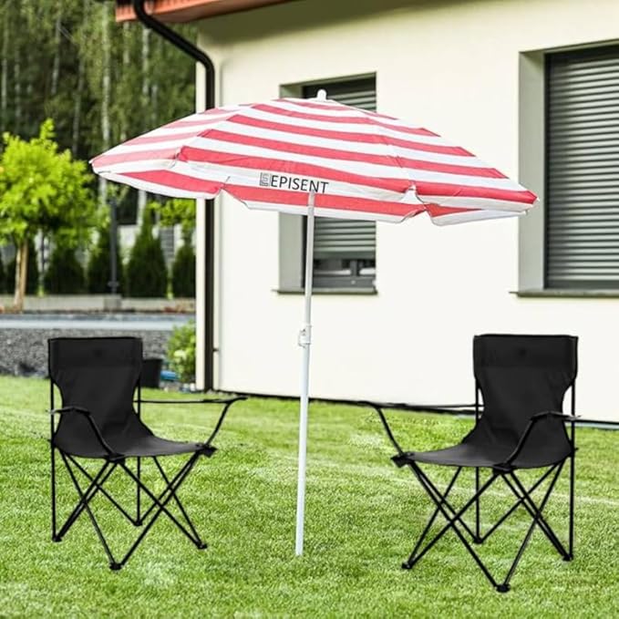 7L Fillable Parasol Base – Water or Sand Weighted Garden Umbrella Stand | Durable Weatherproof Plastic, Anti-Tip Design, Adjustable Fit for Patio Parasols, Easy-Fill Cap, 40cmDiameter
