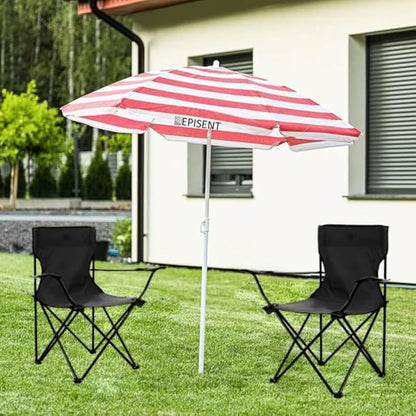 7L Fillable Parasol Base – Water or Sand Weighted Garden Umbrella Stand | Durable Weatherproof Plastic, Anti-Tip Design, Adjustable Fit for Patio Parasols, Easy-Fill Cap, 40cmDiameter
