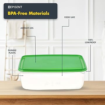 Food Storage Containers – 17-Piece Airtight Plastic Boxes with Lids – Stackable, Leakproof Meal Prep & Fridge Organizer Set for Kitchen, School, Work, Travel – Microwave & Freezer Safe 𝗘𝗣𝗜𝗦𝗘𝗡𝗧