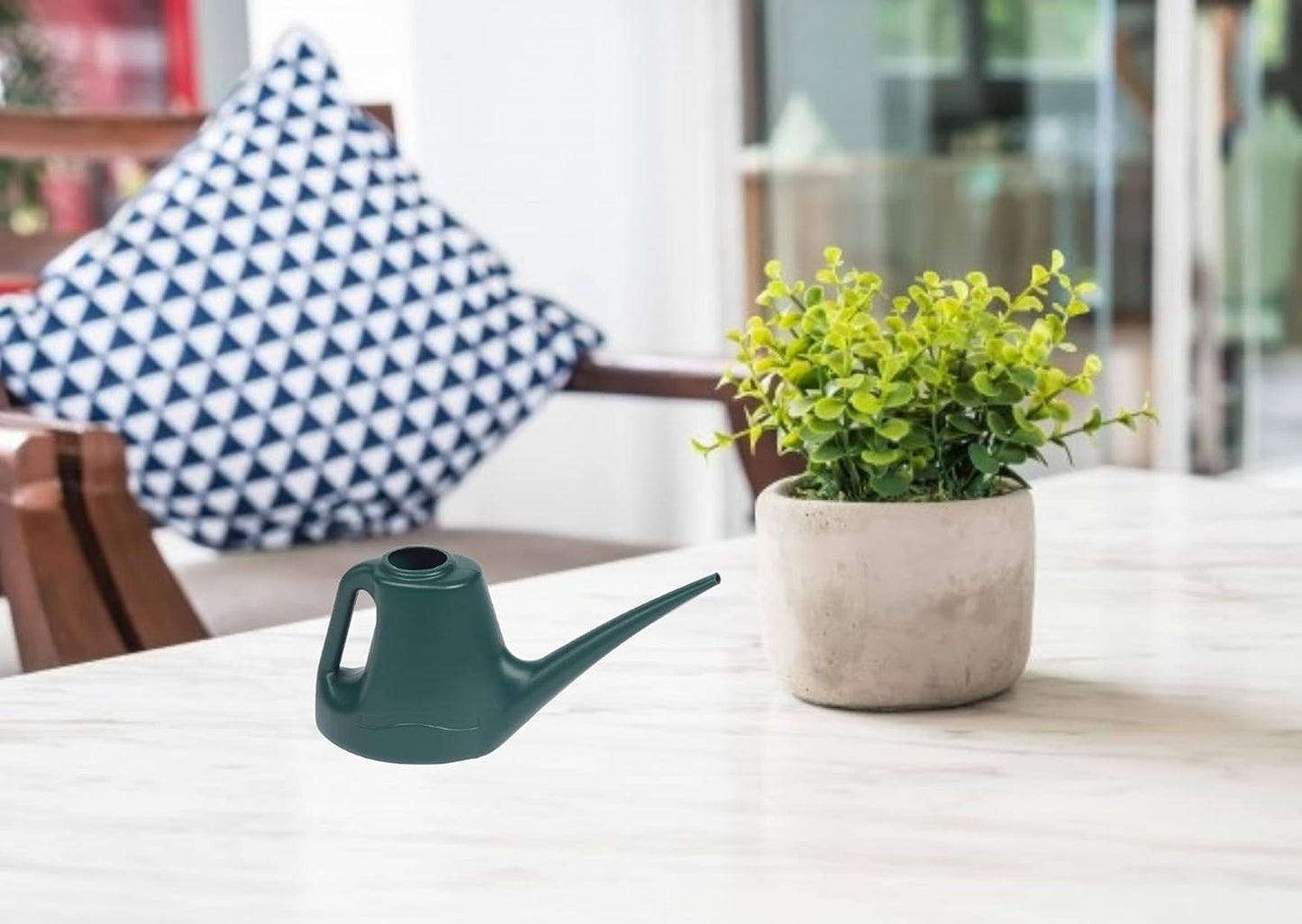 EPISENT 1L Watering Can with Rose Head – Large Plastic Garden Watering Can for Indoor & Outdoor Plants | Ergonomic Handle, UV-Resistant, Leakproof Spout – Ideal for Lawn, Houseplants & Flower Beds