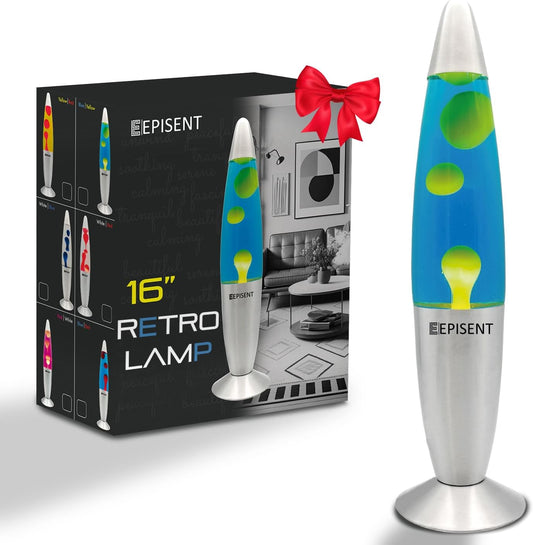 EPISENT Liquid Motion Lamp 16” | Retro Lava Lamp | Beautiful Liquid Wax Night Light | Home & Office Decor | Electrically Operated | Great Gift for Kids & Adults | Relaxing Lamp
