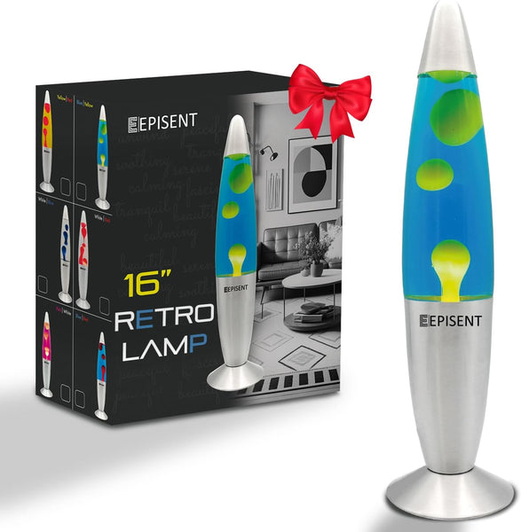 EPISENT Liquid Motion Lamp 16” | Retro Lava Lamp | Beautiful Liquid Wax Night Light | Home & Office Decor | Electrically Operated | Great Gift for Kids & Adults | Relaxing Lamp - Hover