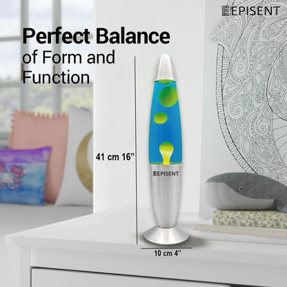 EPISENT Liquid Motion Lamp 16” | Retro Lava Lamp | Beautiful Liquid Wax Night Light | Home & Office Decor | Electrically Operated | Great Gift for Kids & Adults | Relaxing Lamp