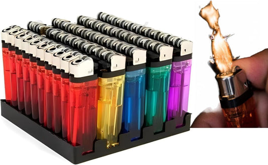 Episent Multicolour Child Safe Disposable Lighters | Adjustable Flame | Easy to Use | Reliable Ignition