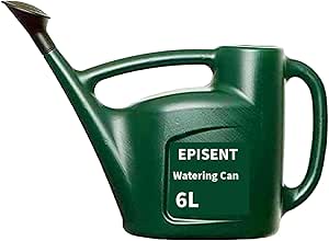 EPISENT 1L Watering Can with Rose Head – Large Plastic Garden Watering Can for Indoor & Outdoor Plants | Ergonomic Handle, UV-Resistant, Leakproof Spout – Ideal for Lawn, Houseplants & Flower Beds - Hover