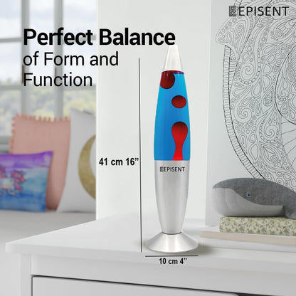 EPISENT Liquid Motion Lamp 16” | Retro Lava Lamp | Beautiful Liquid Wax Night Light | Home & Office Decor | Electrically Operated | Great Gift for Kids & Adults | Relaxing Lamp