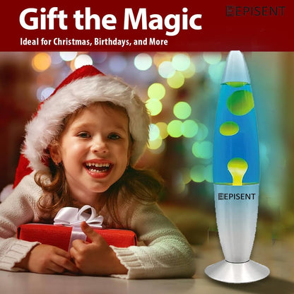 EPISENT Liquid Motion Lamp 16” | Retro Lava Lamp | Beautiful Liquid Wax Night Light | Home & Office Decor | Electrically Operated | Great Gift for Kids & Adults | Relaxing Lamp