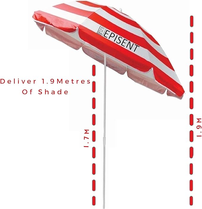 7L Fillable Parasol Base – Water or Sand Weighted Garden Umbrella Stand | Durable Weatherproof Plastic, Anti-Tip Design, Adjustable Fit for Patio Parasols, Easy-Fill Cap, 40cmDiameter