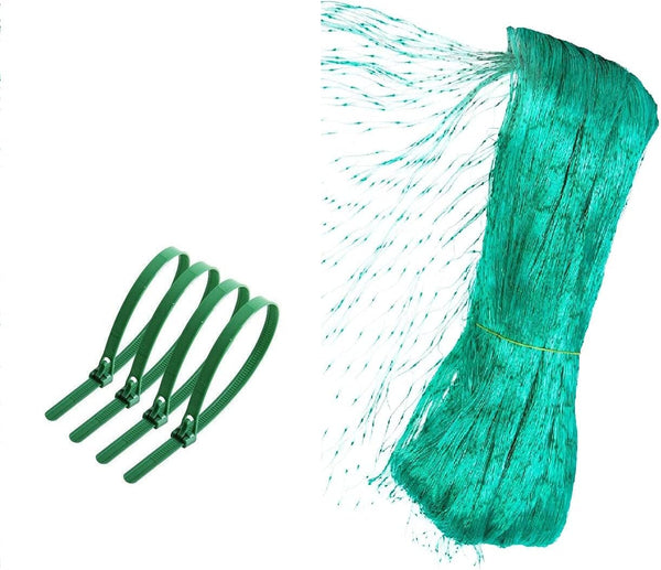 EPISENT | Anti–Bird Net | with 4 Cable Ties | Garden Net | Pond Net | Mesh Netting | Pea Netting | Fruit &Vegetable Netting, Pond &Garden Netting & Bird Control