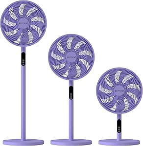 16" Oscillating Pedestal Fan – Quiet, Adjustable Height, 3-Speed Settings, Powerful Airflow, Energy Efficient Cooling Fan for Bedroom, Office, Living Room | 𝗘𝗣𝗜𝗦𝗘𝗡𝗧