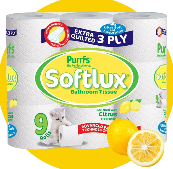Episent Luxury Toilet Rolls Pack of 9 - Aloe Vera Scented | 3-Ply Extra Quilted | Premium Quality | Soft & Strong | Eco-Friendly | Ideal for Home & Office | Convenient Bulk Packaging - Hover