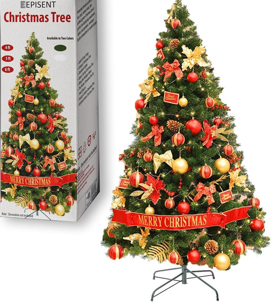 EPISENT Christmas Tree - Xmas Tree Realistic Natural Branches - Natural Realistic Appearance - Artificial Christmas Tree - Quick And Easy To Set Up - Home Decoration