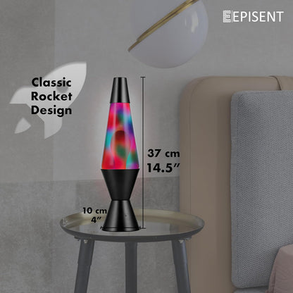 EPISENT Liquid Motion Lamp 16” | Retro Lava Lamp | Beautiful Liquid Wax Night Light | Home & Office Decor | Electrically Operated | Great Gift for Kids & Adults | Relaxing Lamp