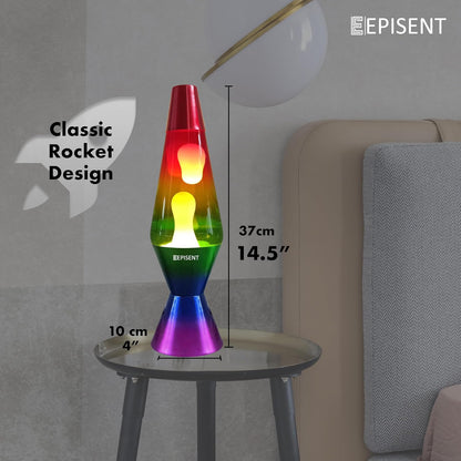 EPISENT Liquid Motion Lamp 16” | Retro Lava Lamp | Beautiful Liquid Wax Night Light | Home & Office Decor | Electrically Operated | Great Gift for Kids & Adults | Relaxing Lamp