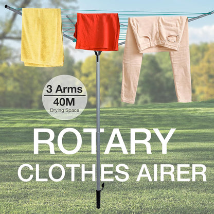 EPISENT Rotary Airer and Parasol Stand