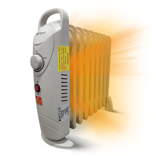 EPISENT Oil Heaters – Portable Electric Oil Heater with Adjustable Thermostat, 3 Heat Settings, Overheat Protection & Carry Handle – Energy-Efficient Heater for Home, Office & Any Room - Hover