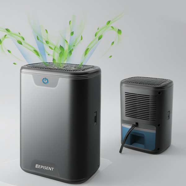 EPISENT Electric Dehumidifier 700ml - Home Moisture Control, Compact Design, Auto Shut Off, Quiet Operation, Ideal for Bedrooms, Bathrooms & More