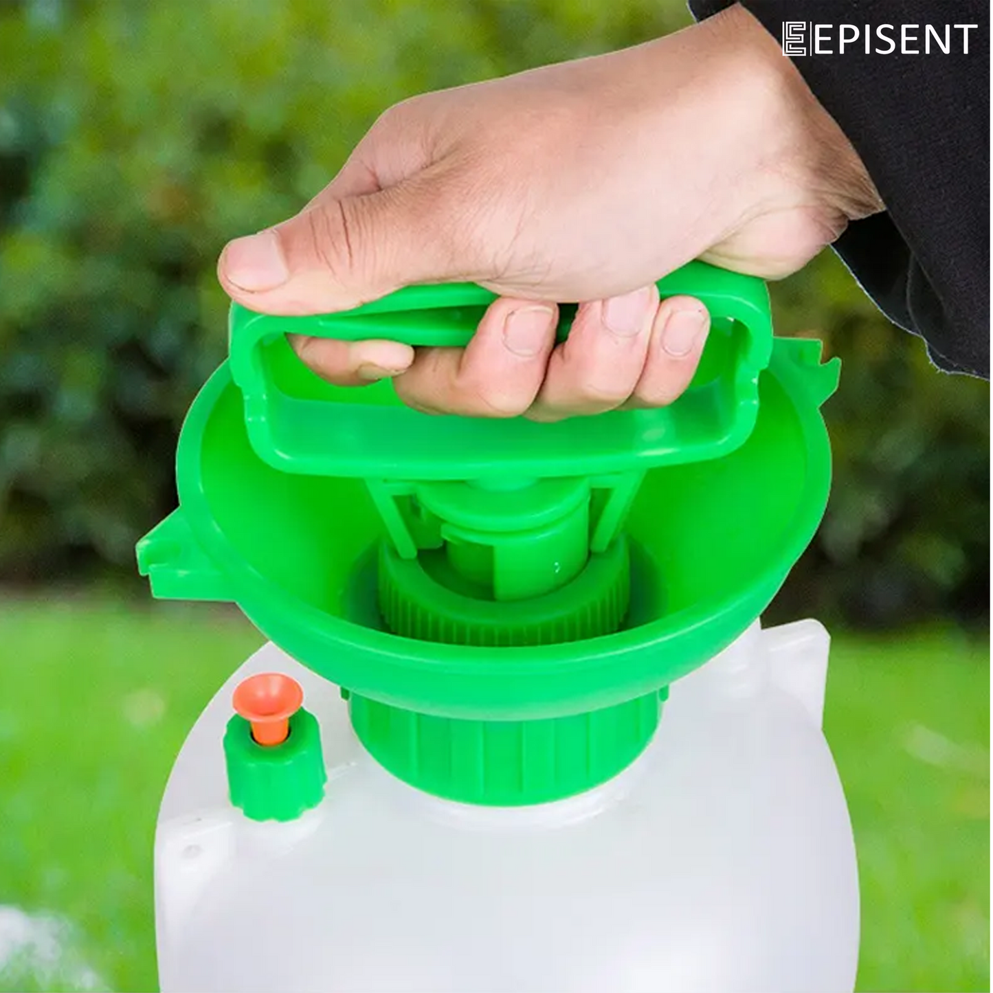EPISENT Pressure Pump Sprayer  Garden Pressure Sprayer with Adjustable Mist & Jet Nozzle, Carry Strap, 60cm Long Lance, Leakproof Tank – Pump Action Sprayer for Weed Killer, Roof & Patio Cleaning